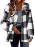 DAMEN FLEECEJACKE IM TRENDIGEN KARODESIGN